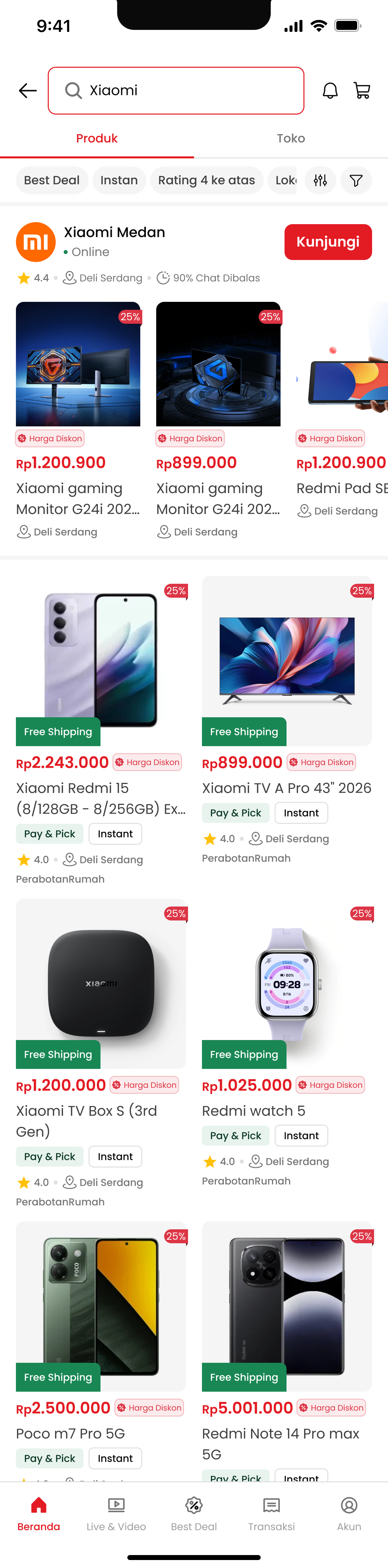 Bekasku Search Screen